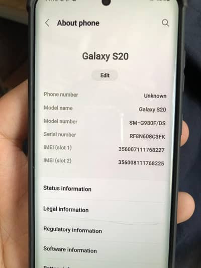 Samsung Mobile S20