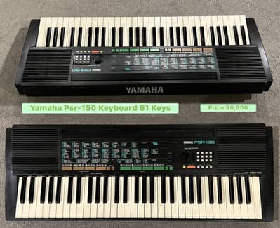 Yamaha Psr-150 Keyboard 61 Keys /Piano/Guitar/Electric/Bass/Amp