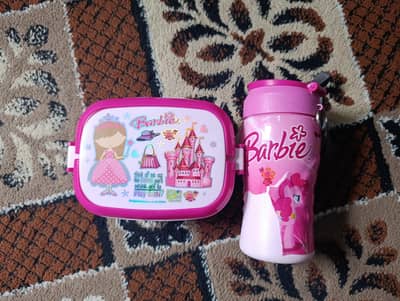 Barbie Pink Lunch box and bottle set