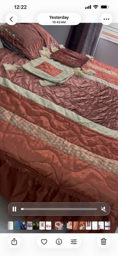 Luxurious bridal bedsheet in a bag