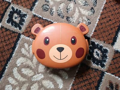 Bear shape brown lunch box