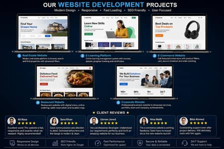 Website Development, student Projects, Professional Projects,