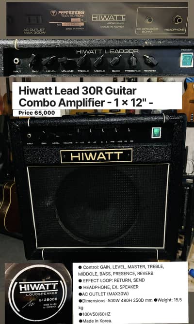 Hi-Watt Lead 30R Electric Guitar amplifier Piano/Keyboard/Electric/Bas
