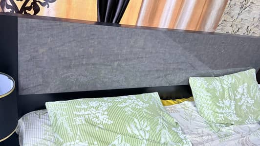 Novak Bed with Two Side Tables