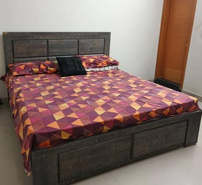 King size bed with mattress