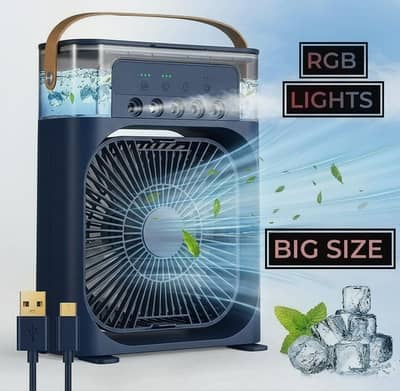 Portable 3-in-1 Mini AC Mist Fan (10 Inch)