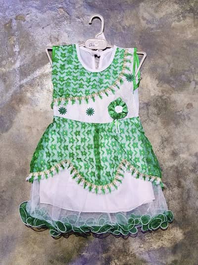 14 august 2pcs girl fancy frock