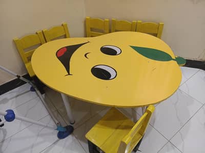 School Tables size 4 by 4 feet MDF sheet with Iron base