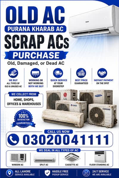 Scrap ACs Purchase – Old, Damaged, or Dead AC Needed
