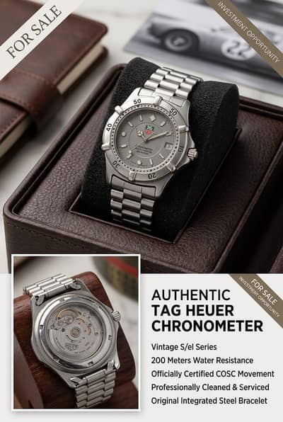 Tag Heuer Chronometer Official Certified 200 Meters