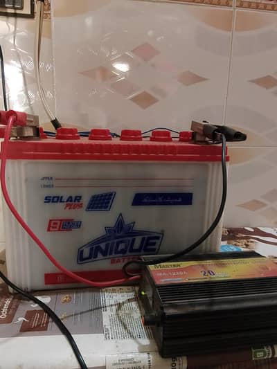10 by 10 new battery system with charger with warranty card