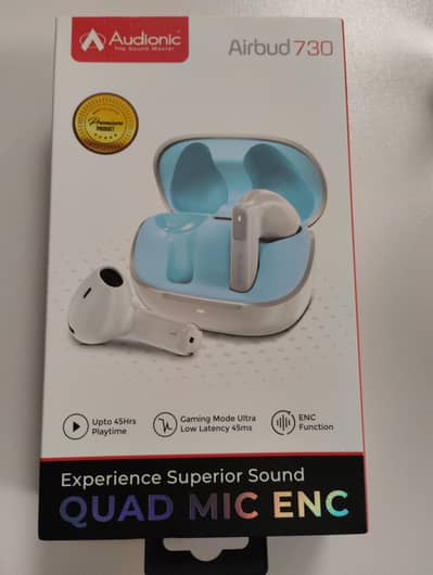Audionic Airbuds 730 ENC- Original 100% with 1 year Warranty.