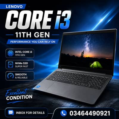 Lenovo 11th Gen Core i3 | 8/256GB NVMe SSD | Excellent Condition