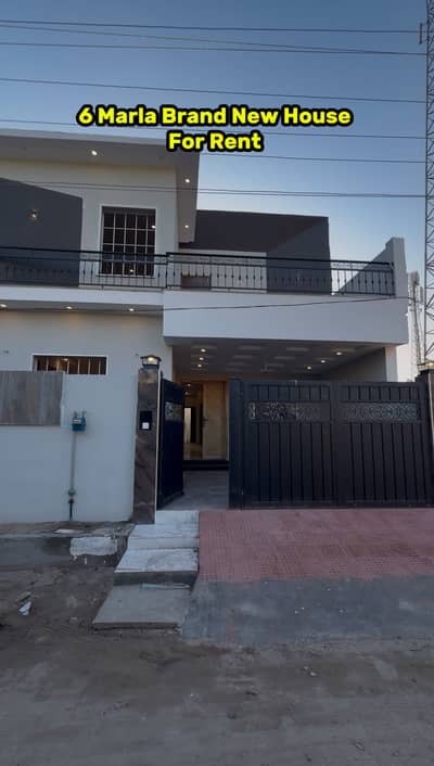 6 Marla Brand New House For rent