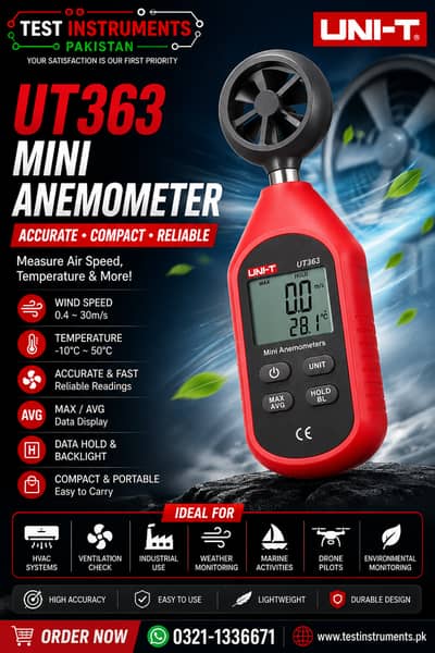UT363 Mini Anemometers In Pakistan