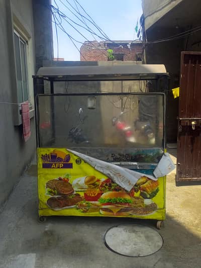 burger shawarma counter