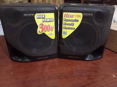 bass speaker high bass and sound Sony orignal speakers box