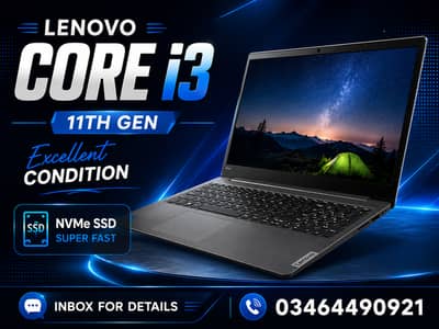 Lenovo 11th Gen Core i3 | 8/256GB NVMe SSD | Excellent Condition