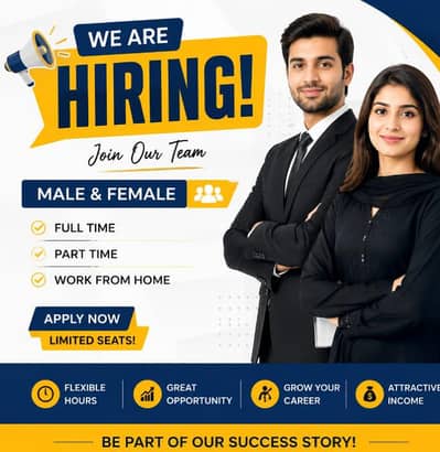 We are Hiring male and female for online and office work