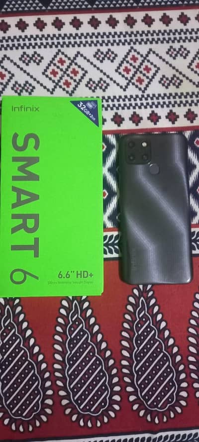 Infinix Smart 6 ram 3/32 offical pta with complete box 03006937565