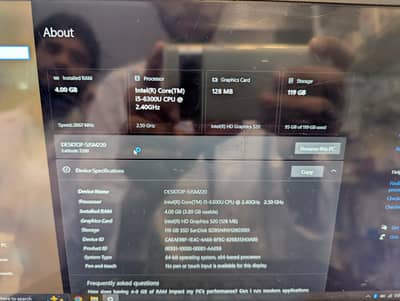 Dell latitude (i5 6th gen)