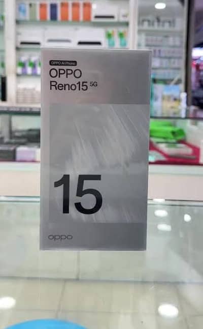 OPPO Reno 15 box pack PP 12gb 256gb aurora white available