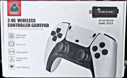 2.4G Wireless Game Controller with 4K Ultra HD Game Stick – Retro Game