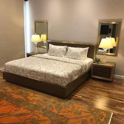 Par Day and short Time One and Two BeD Room appaertment Available Bahria Town Phase 4 and 6 Empire Heights 2 family apartment any time available