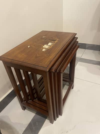 Three set serving tables