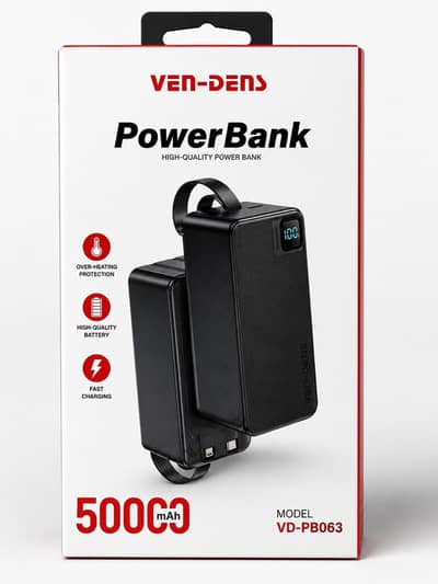 VEN-DENS 50,000mAh Power Bank | Fast Charging