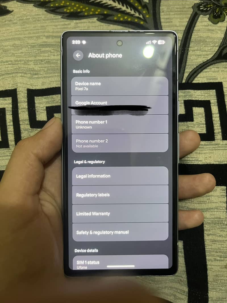 Google Pixel 7a 6