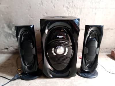 Amigo RB04 Bass Speakers | Bluetooth, USB, SD Card | Box & Remote
