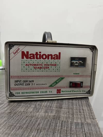 National Automatic Voltage Stablizer 1000 WATT