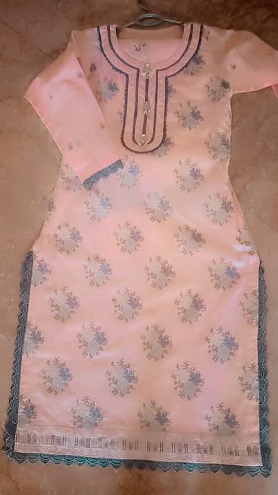 beautiful stitched lawn dress_ ready to wear