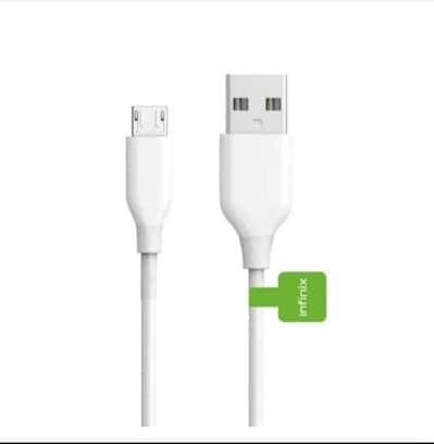 infinix Micro USB Charging and Data Sync Cable - White piece of 10