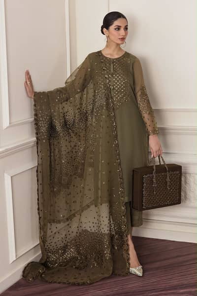 3pc (shirt chiffon, trowser silk, dubata organza)