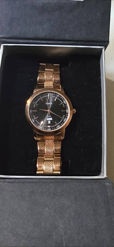 Timex day and date [quartz] original unsed