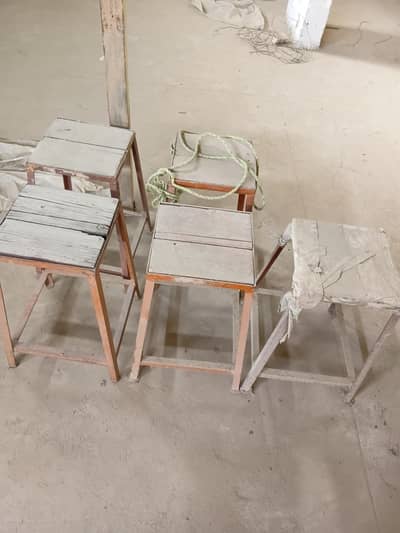 stools chair table and stands
