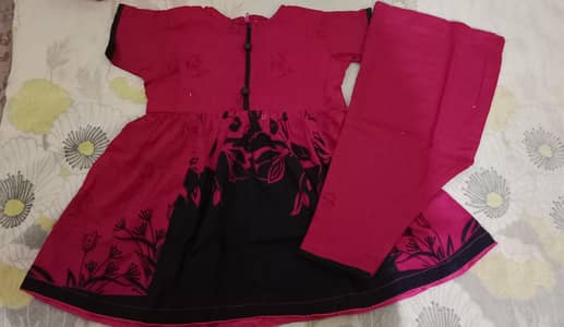 Handmade Baby Girl Lawn Frock – New – Soft & Comfortable