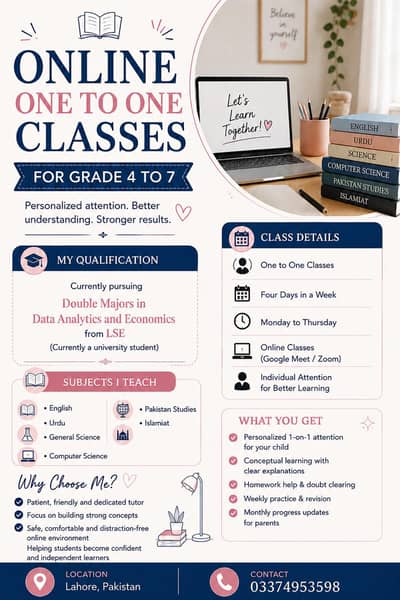 Online tutor for grade 4-7