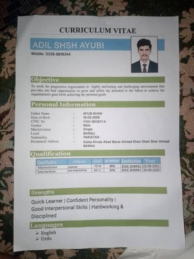 I WANT JOB FSC HOLDER EXPERIENCE IN COSMETICS AND CLOTHS