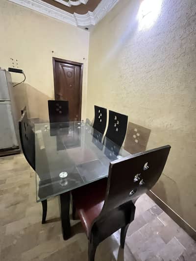 Wooden dining table