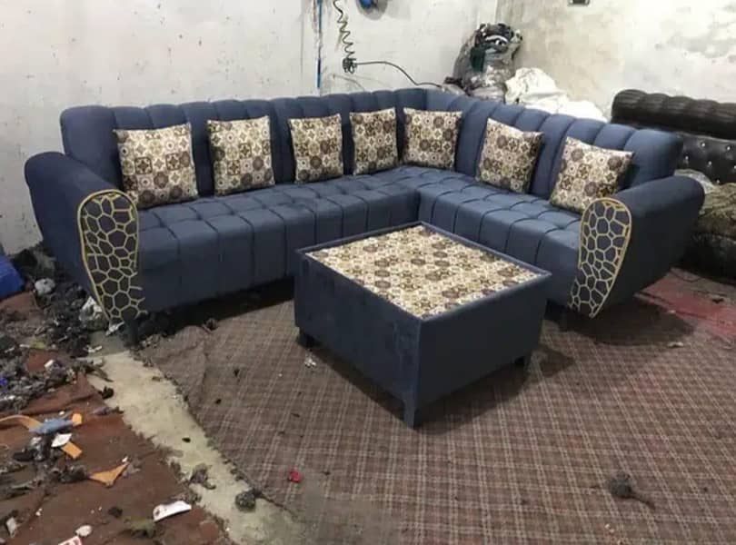 L Shape sofa set 1