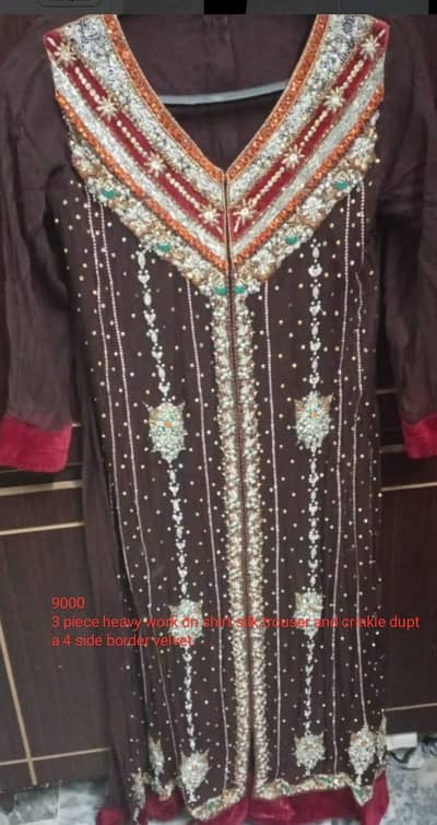 Maxi dress best for barat and wedding and brown one is long shirt