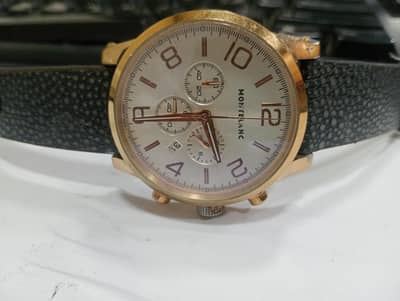 Mont Blanc chronograph watch for men