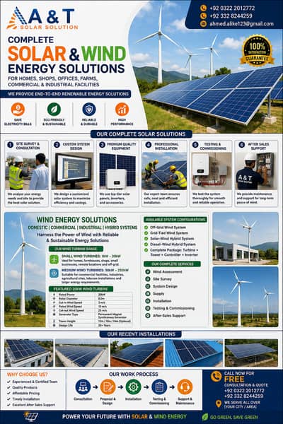  A&T Solar Installer – Complete Solar Solutions in Karachi 