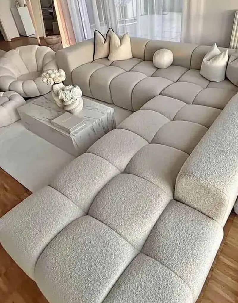 Bubble design L shape sofa sets 0