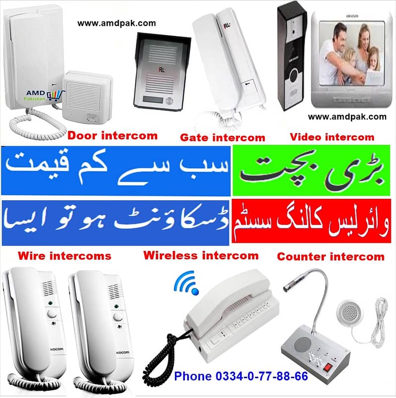 Wireless intercom | Wired Intercoms | Door intercom | Walkie talkie 0