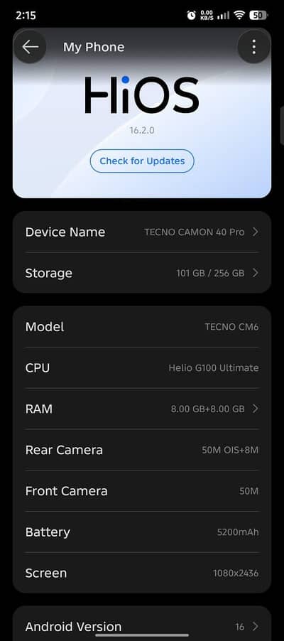 Tecno CAMON 40 Pro