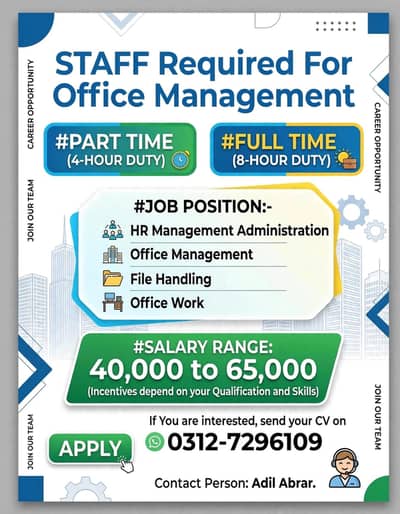 full time and part time no matter qualification